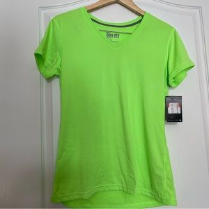 Nike dri fit womens v- neck athletic shirt in size L Nwt